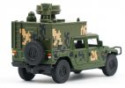 Army Green Diecast Dongfeng Mengshi Communication Vehicle Model