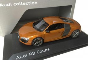 Orange 1:43 Scale Diecast Audi R8 Coupe Model