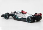 Silver 1:43 Scale Diecast 2022 Mercedes-AMG F1 W13 Model