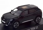 Black / Gray 1:43 Scale NOREV Diecast Peugeot 2008 GT SUV Model