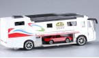 Kids 1:50 Red / Blue / White Die-Cast VOLKNER Motorhome Toy