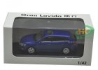 White / Blue 1:43 Scale 2013 Diecast VW Gran Lavida Model