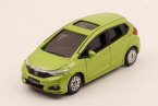 1:64 Scale Green / Blue / White Diecast Honda Fit Model