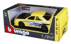 Yellow 1:24 Scale Bburago Diecast Subaru Model