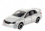 Silver 1:67 NO.7 Diecast Subaru Impreza WRX STI 4door Toy