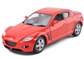 Kids 1:36 Black / Red / Silver / Yellow Diecast Mazda RX-8 Toy