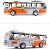 Kids Large Scale White-orange Plastics City Bus Toy