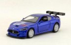 Kids 1:43 Scale Blue / White Diecast Maserati MC GT4 Toy