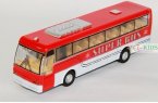 Kids Red / Blue / Yellow Pull-back Function Super City Bus Toy