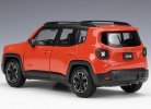 1:24 Scale White / Yellow/ Red Welly Diecast Jeep Renegade Model