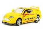 1:32 Scale Yellow Kids Diecast Toyota Supra Toy