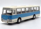 Blue / Yellow 1:43 Scale Diecast 1978 LAZ-677M City Bus Model