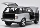 Silver / Black / White 1:18 Scale Diecast Range Rover Model