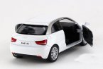 Kids 1:36 Scale White / Red / Blue / Gray Diecast Audi A1 Toy