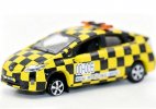 1:64 Scale Yellow Tiny Macau Airport Diecast Toyota Prius Model