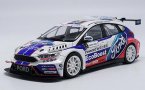 Blue-White 1:18 Scale Diecast Ford Focus 2017 WRC Model