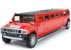 Long Size Kids Red / Yellow / Black Diecast Hummer H3 Toy