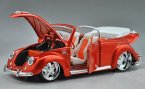 Orange 1:18 Scale Maisto Diecast 1951 VW Beetle Cabriolet Model