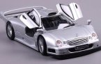 Silver 1:18 Scale Maisto Diecast Mercedes-Benz CLK-GTR Model