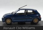 Blue 1:43 Scale NOREV Diecast 1993 Renault Clio Williams Model