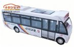 Kid Blue / Green / White Pull-back Function Airport City Bus Toy