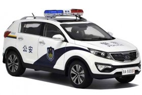 1:18 Scale White Police Diecast Kia Sportage R Model