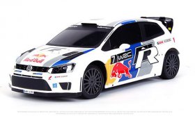 1:24 White MaiSto Full Functions WRC Theme R/C VW Polo R Toy