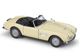 Black / Creamy White 1:24 Scale Welly Diecast BMW 507 Model