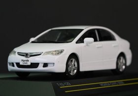 White 1:43 Scale Diecast 2006 Honda Civic Car Model