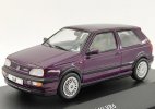 Green / Purple 1:43 Scale Solido Diecast VW Golf Mk3 VR6 Model