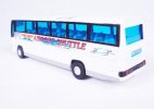 Pull-Back Function Kids White Airport Shuttle Tour Bus Toy