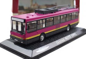 Purple 1:72 Scale Atlas Die-Cast Ikarus 415T 1992 Bus Model