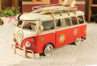 Blue / Green / Red / Pink Handmade Tinplate VW Bus Model