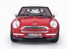 1:18 Scale Red Bburago Diecast MINI Cooper 2001 Model