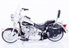 1:18 White-Black Maisto Diecast Harley Davidson Motorcycle