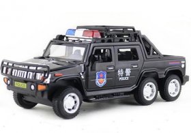 Kids 1:32 Scale Police Diecast Hummer H2 Pickup Truck Toy