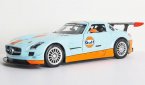 1:24 Blue Motormax Diecast Mercedes Benz SLS AMG GT3 Model