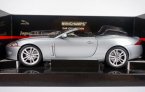 Silver 1:18 Minichamps Diecast Jaguar XK Convertible Model