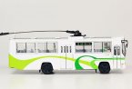 White 1:76 SK5105GP NO.8 Diecast Shanghai Trolley Bus Model