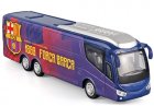 Purple Barcelona F.C. Painting Kids Diecast Coach Bus Toy