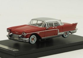 Red 1:64 Scale Hard Top Diecast 1957 Cadillac Brougham Model