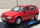 Red / Blue 1:18 Scale Diecast 2004 VW Golf IV Model