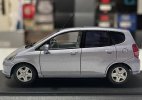 Silver 1:43 Scale Diecast 2001 Honda Fit Car Model