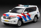 White 1:43 Police Diecast 2018 Toyota Land Cruiser Prado Model