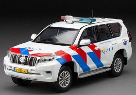 White 1:43 Police Diecast 2018 Toyota Land Cruiser Prado Model