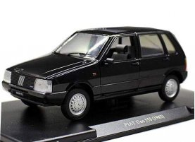 Black 1:24 Scale Whitebox Diecast 1983 Fiat Uno 55S Model