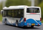 1:43 Scale White-Blue Diecast Sunwin Shanghai City Bus Model