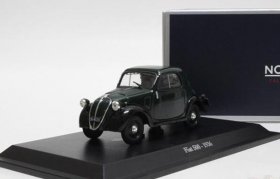 1:43 Scale Deep Green Norev Diecast 1936 Fiat 500 Model