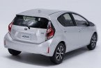 Silver 1:30 Scale Diecast Toyota Aqua Model