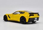 Blue / Yellow Maisto Diecast Chevrolet Corvette Z06 Model